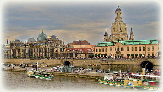Dresden, Frauenkirche, kyrkan, Tyskland, Frauenkirche dresden