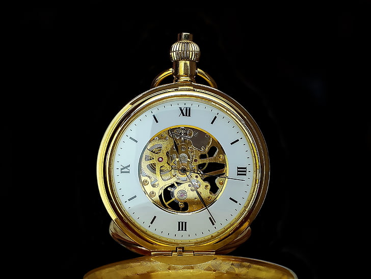 pocket watch, time, clock, time of, old, hours, clock face