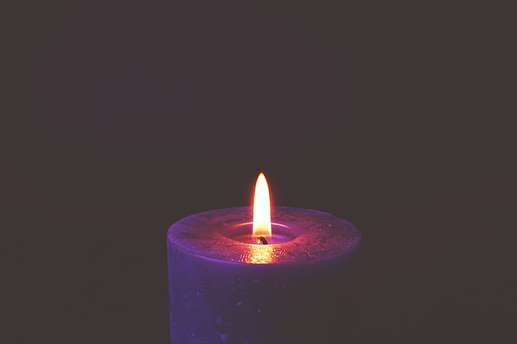 žvakė, šviesos, gaisro, liepsna, tamsus, naktį, deginimas