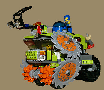 Lego, almofadas, brinquedo, blocos de Lego, o veículo, unidade de máquina