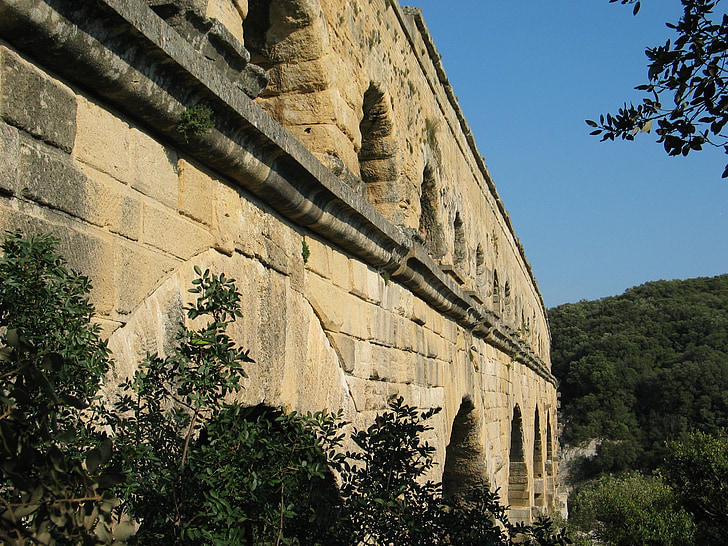 het platform, Frankrijk, aquaduct, Pont du gard