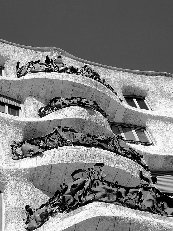 Gaudi, Architektúra, Španielsko, Európa, Barcelona, Catalonia, budova