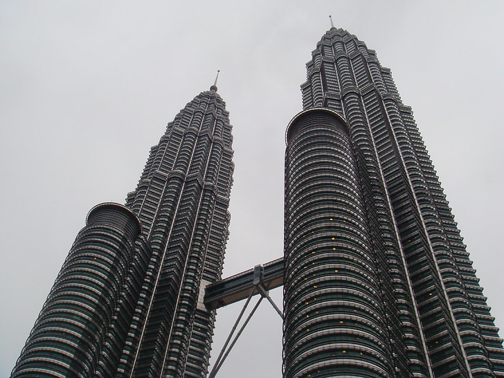 tours jumelles, Kuala lumpur, Malaisie, bâtiment, l’Asie, ville, architecture