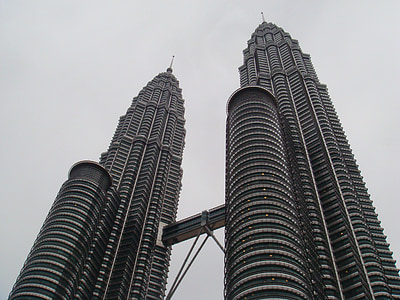 Zwillingstürme, Kuala lumpur, Malaysien, Gebäude, Asien, Stadt, Architektur