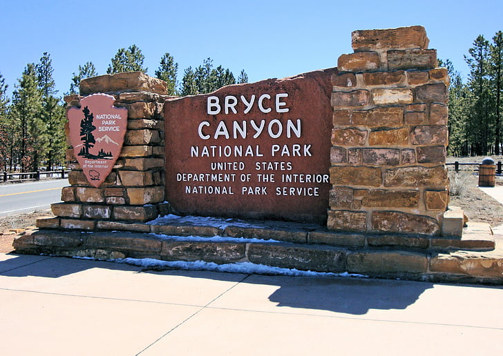 Bryce canyon nationalpark, nationalparken, USA, landskap, Bryce canyon, Utah, klippformationer