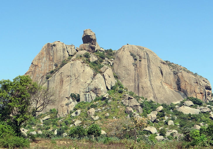 rock formation, hillock, granite, erosion, boulders, landscape, geology