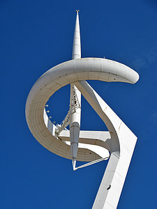 antenne, arkitektur, kommunikasjon, Barcelona