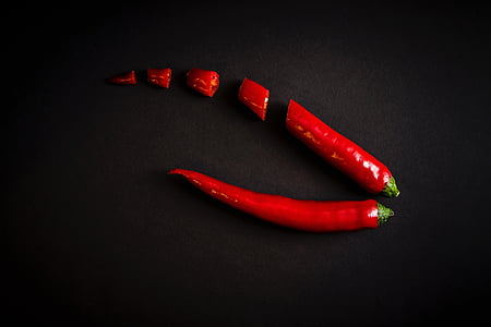 red, chili, peppers, spicy, food, ingredient, spice
