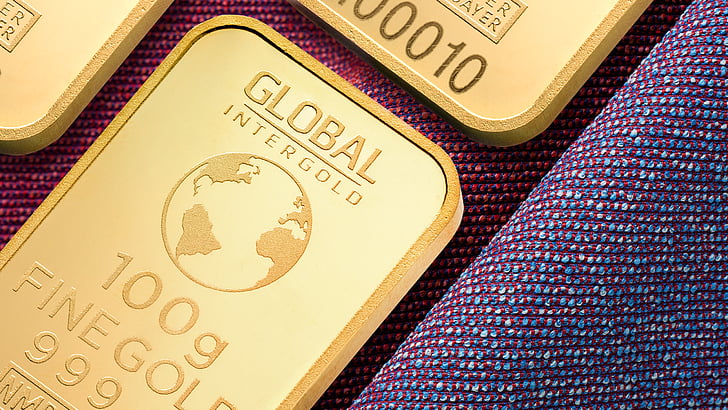 barres, negoci, comerç, disseny, global intergold, or, barres d'or