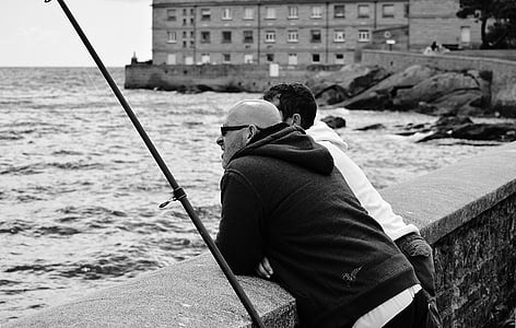 Rybaření, rybáři, ryby, Já?, tradiční rybářské, voda, muži