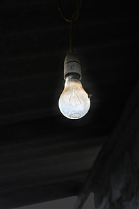 glödlampa, gamla ljus, ljus, glödlampa, elektricitet, elektriska, ljusa