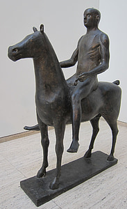 sculpture, Rider, bronze, Marino, Marini, Galerie, Nouveau