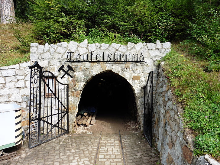 l'entrada, mina, mina diable raó, mineria, túnel, mineria pou obert, l'expressió