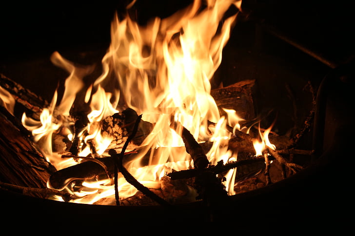 fuego, camping, hoguera, llamas, quemaduras, fuego de campamento, campamento