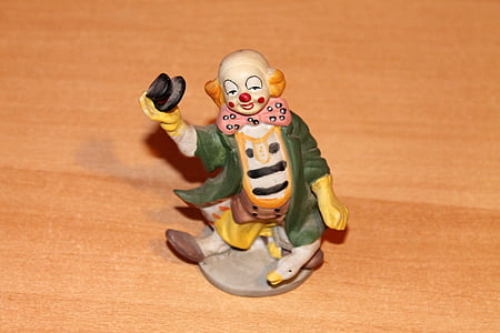 klaun, obrázek, porcelán