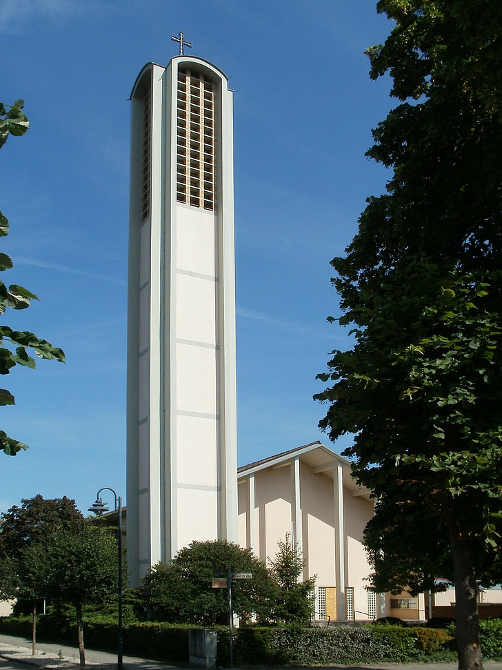 St maria, Église, Schwetzingen, architecture, bâtiment, religieux, moderne
