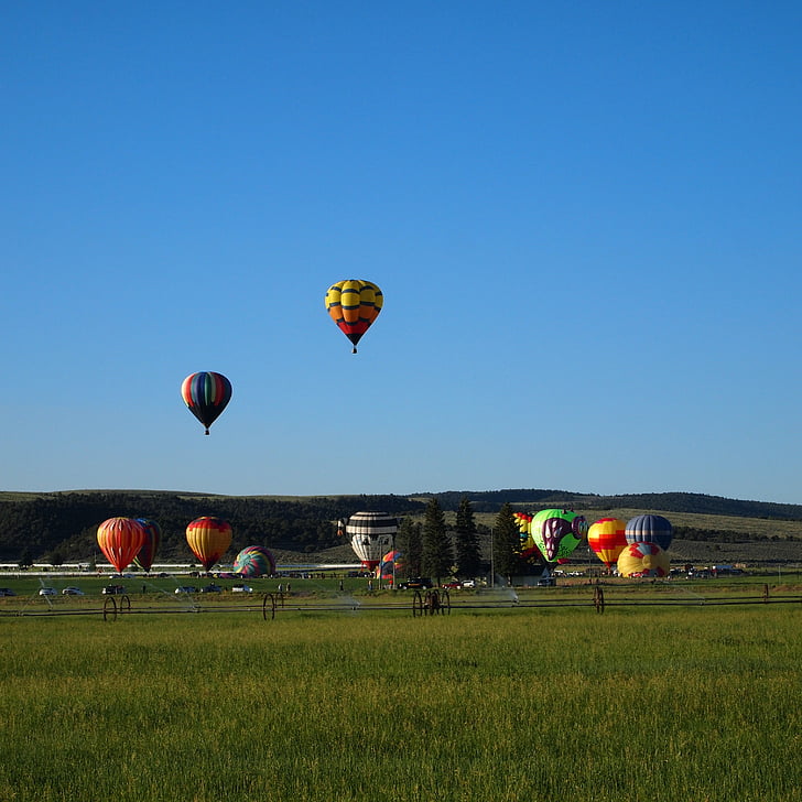 õhupallid, Festival, Panguitch, Utah, käivitada