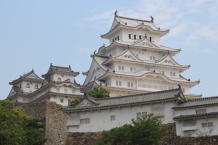 Himeji, Château, blanc, architecture, Japon, empire japonais, histoire