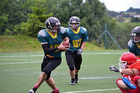 football, american football, toil, courage, contact game, sport, win