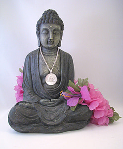 Budda, Lotus, avslapning, Kina, figur, fengcheng