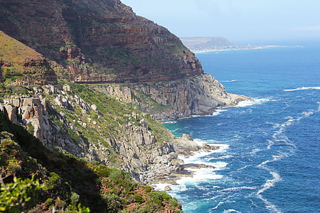 inspirerande, skönhet, Bay, Vacker, Chapmans peak drive, resor, Kapstaden