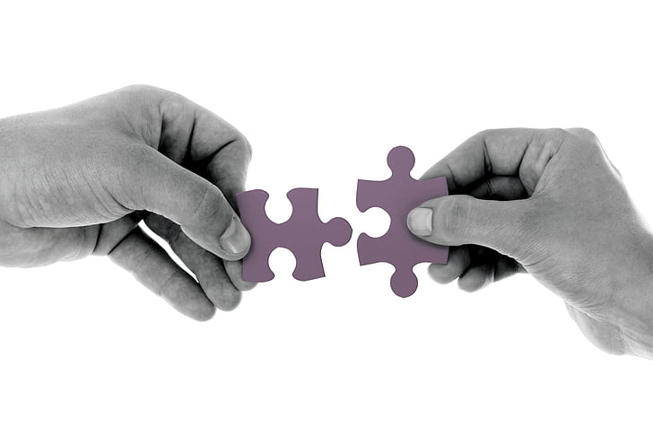 connect, hand, jigsaw, match, part, partnership, puzzle