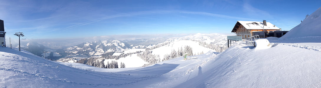 gorskih, Ski, pohodništvo, pozimi, sneg, hladno temperaturo, na prostem