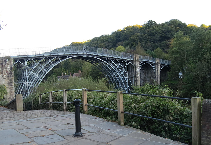 Ironbridge, Shropshire, Anglia, híd, folyó, vas, Egyesült Királyság