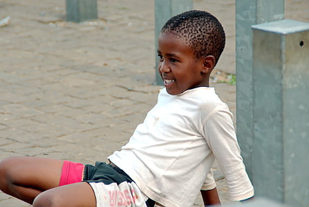 África do Sul, criança, estudante, jovem, menino, inscrição, estudos