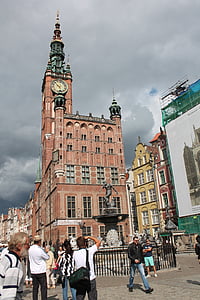 Gdańsk, kerk, de kathedraal, het platform, het stadhuis