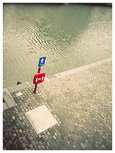 België, rivier, water, reddingsboei, Bank