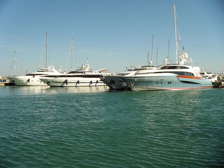 yachts, sea, majorca, spain, marina, haven, the waterfront