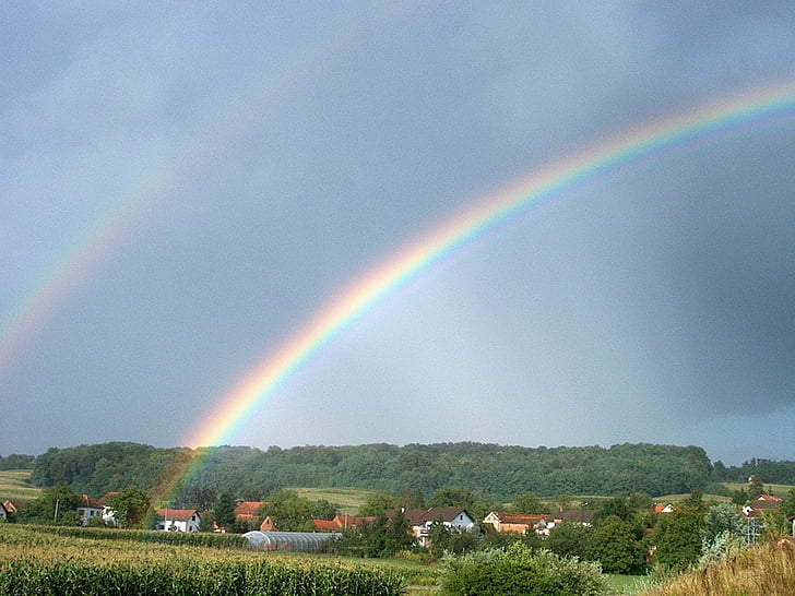 Rainbow, Natura, niebo