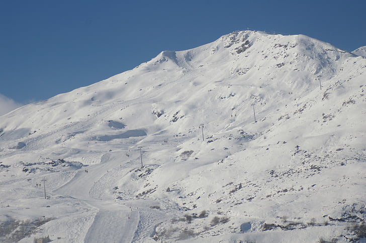 ski area, ski run, wintry, mountain, snow magic, snow, winter