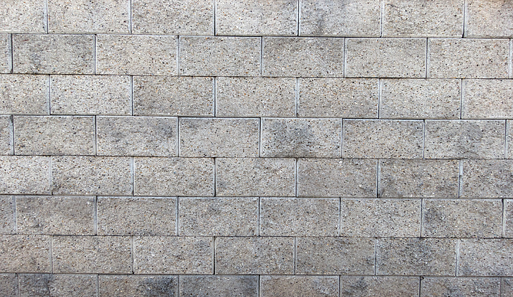 mursten, væg, grå, mønster, tekstur