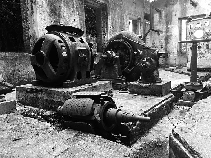 machinery, pump, water, old, equipment, technology