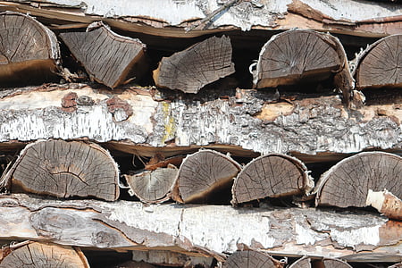 legno, Holzstapel, legna da ardere, legname, deposito, accatastati, pila
