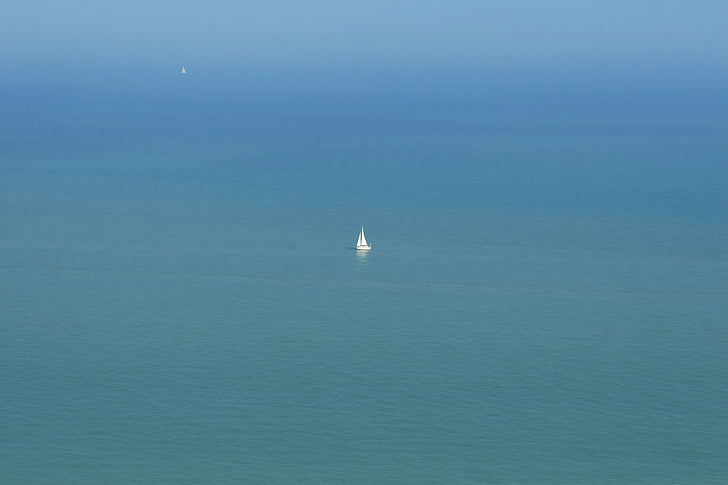 alone, big, boat, deserted, expanse, great, isolated