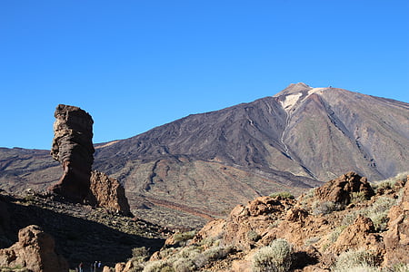 Ilhas Canárias, Tenerife, Espanha, natureza, paisagem, pedra de lava, rocha