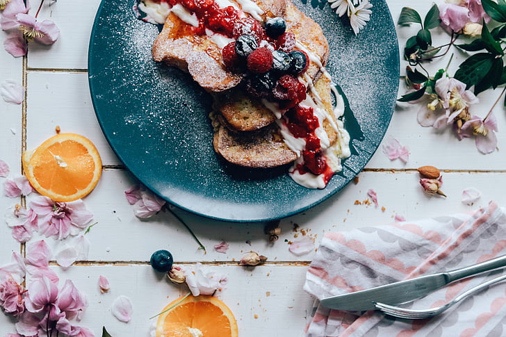 lifestyle, food, dessert, sweets, fruits, oranges, petals