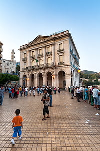 cidade, Teatro, bejaia, Argélia, arquitetura, cidade velha, edifício