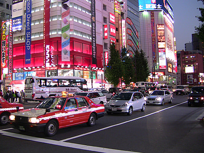 Токио, Япония, град, трафик, Metropole