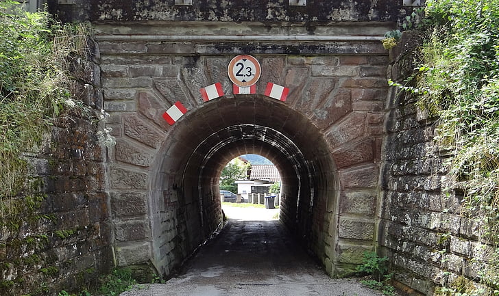 tunel, Fils valley railway, kolejowe, Pociąg