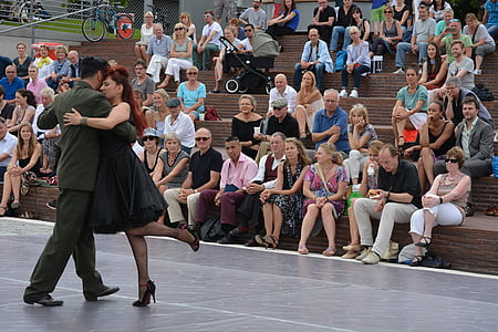 Гамбург, Танго Арґентіно, фестиваль, танець, танцювальна пара, на, природне світло