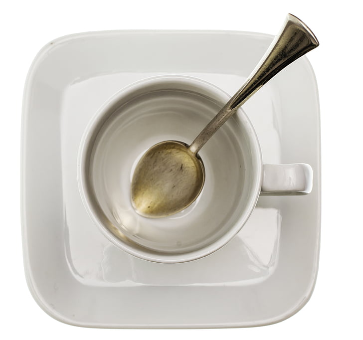 cup, coffee, spoon, drink, cafe, white