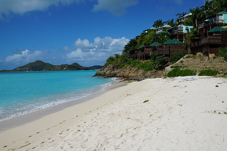 Antigua, Karibien, stranden, havet, Ocean, blå, paradis