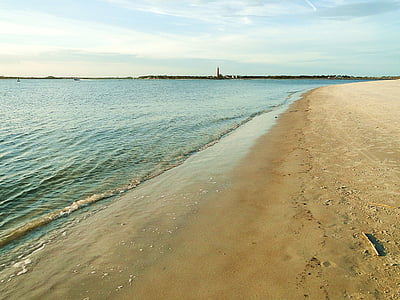 por vía navegable, Océano, entrada, orilla del mar, Costa, abandonado, Playa