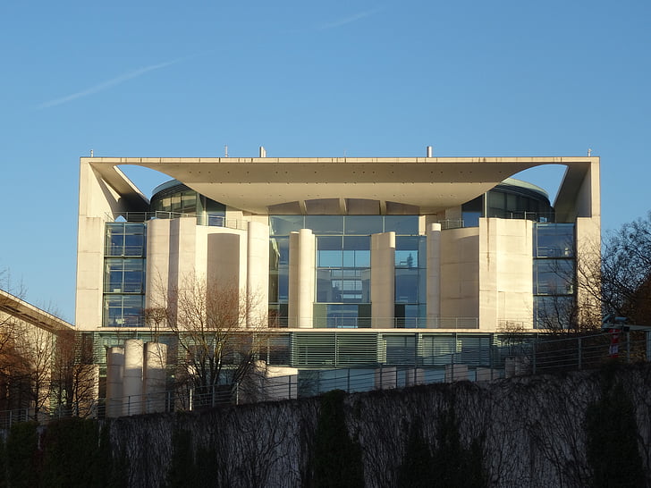 berlin, chancellery, places of interest, germany, architecture, government district, building