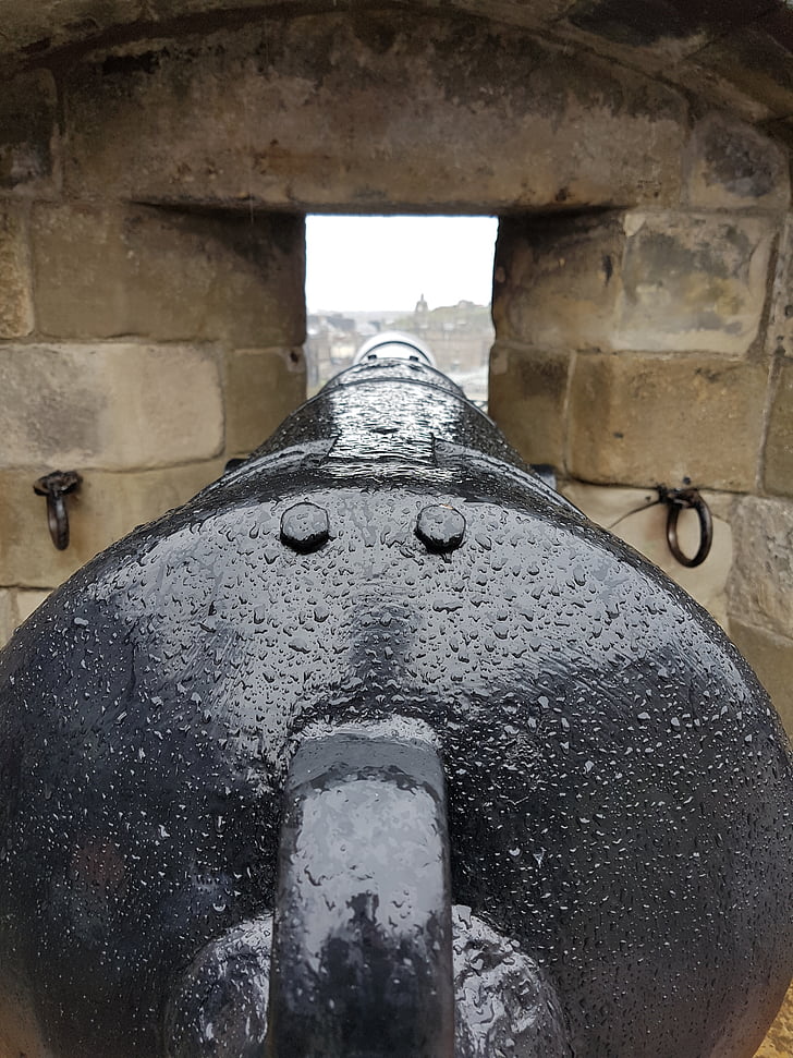 Cannon, Château, vue, pluie