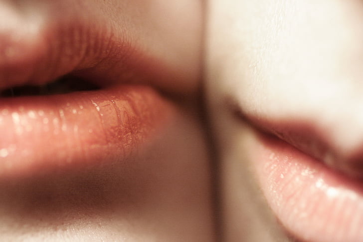 suud, huuled, inimesed, sensuaalne, Sulgege, huulepulk, huuleläige